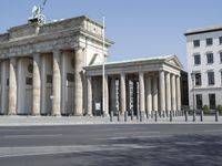 Berlin Cityscape with Ancient Roman Column