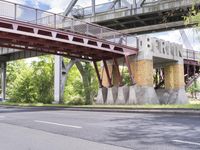 Berlin Cityscape with Bridge and Urban Life