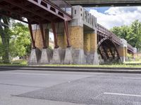 Berlin Cityscape with Bridge and Urban Life