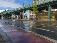 Berlin Cityscape with Bridge and Water