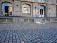 Berlin Cityscape with Classic Architecture and Cobblestone Road