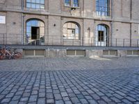 Berlin Cityscape with Classic Architecture and Cobblestone Road