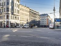 Berlin Cityscape: Clear Sky and Urban Streets