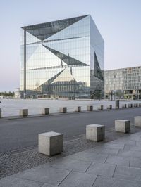 Berlin Cityscape at Dawn with Modern Architecture and Glass Skyscrapers