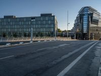 Berlin Cityscape at Dawn: Sleek Architecture in the Financial District