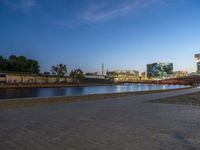 Berlin Cityscape at Dawn: Contrasting Urban and Natural Beauty