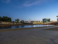 Berlin Cityscape at Dawn: Contrasting Urban and Natural Beauty