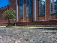 Berlin Cityscape: Factory Shadows and Brick Surfaces