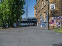 Berlin Cityscape Featuring Graffiti Walls