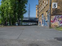 Berlin Cityscape Featuring Graffiti Walls