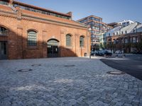 Berlin Cityscape with Historic Architecture and Cobblestone Streets