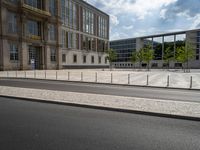 Cityscape of Berlin with Modern Architecture Buildings and Cloudy Sky