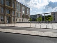 Cityscape of Berlin with Modern Architecture Buildings and Cloudy Sky