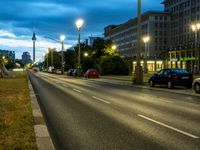 Berlin Cityscape: Night Lights Illuminating the City