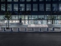 Berlin Cityscape at Night: Lights and High-Rise Buildings