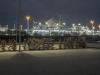 Berlin Cityscape at Night with Neon Lights 003