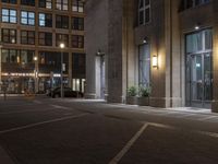 Berlin Cityscape Night with Reflection Lights 003
