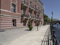 Berlin Cityscape with Residential Buildings and Cobble Stone Road