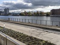 Berlin Cityscape: A River Bridge in the City