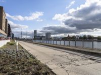 Berlin Cityscape: A Walkway Along the River