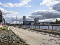 Berlin Cityscape: A Walkway Along the River