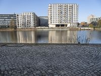 Berlin Cityscape: A View of the River Waterfront