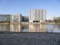 Berlin Cityscape: A View of the River Waterfront