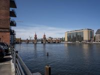 Berlin Cityscape Skyline with Water Reflection
