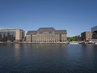 Berlin Cityscape Skyline with Water Reflection