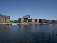 Berlin Cityscape Skyline with Water Reflection