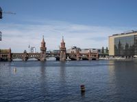 Berlin Cityscape Skyline with Water Reflection