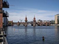 Berlin Cityscape Skyline with Water Reflection