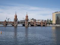Berlin Cityscape Skyline with Water Reflection
