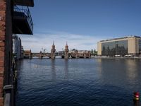 Berlin Cityscape Skyline with Water Reflection