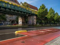 Moody Cityscape of Berlin: Wet Asphalt and Classic Architecture