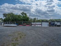 Coastal River Pier in Berlin with Gravel and Sand