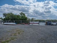 Coastal River Pier in Berlin with Gravel and Sand