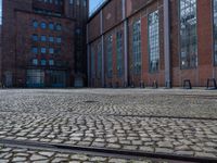 Berlin Cobblestone Roads Under Clear Skies