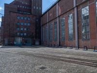 Berlin Cobblestone Roads Under Clear Skies