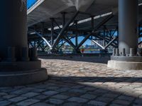 Berlin Cobblestone Streets: A Day Under Clear Skies