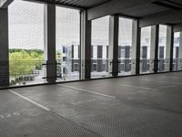 Berlin Concrete Facade with Glass Windows 002