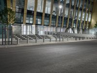 Berlin Financial District at Night: Modern Architecture