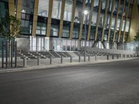 Berlin Financial District at Night: Modern Architecture