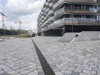 Berlin, Germany: Architecture of Concrete Apartment Building 005