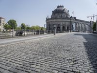 Berlin, Germany: City Road with Low Building