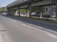 Berlin, Germany Cityscape with Asphalt Bridge