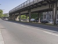Berlin, Germany Cityscape with Asphalt Bridge