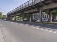 Berlin, Germany Cityscape with Asphalt Bridge
