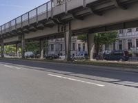 Berlin, Germany Cityscape with Asphalt Bridge
