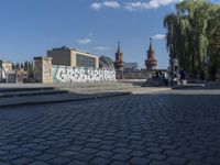 Berlin, Germany cityscape with classic architecture and urban design